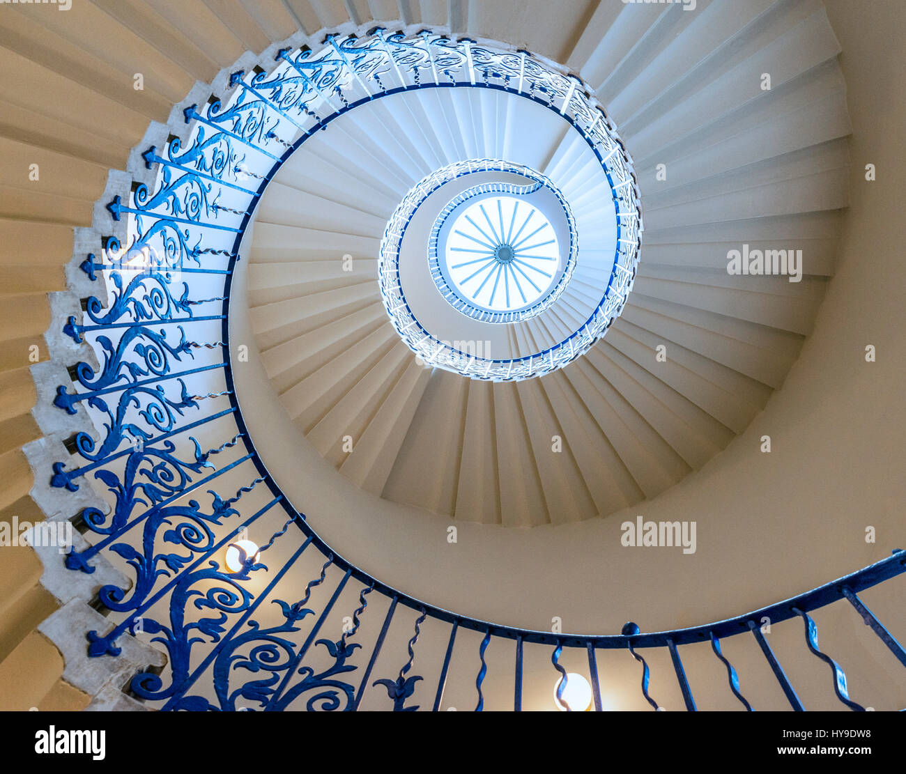 The Tulip Stairs in Queen's House, Greenwich, London, England, UK. Stock Photo
