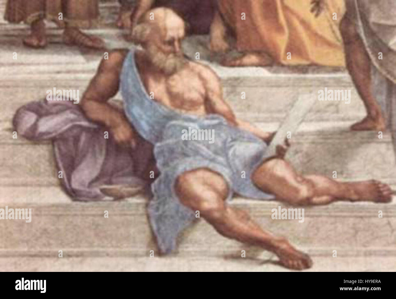 Raphael Ecole d'Athenes detail Diogene Stock Photo - Alamy