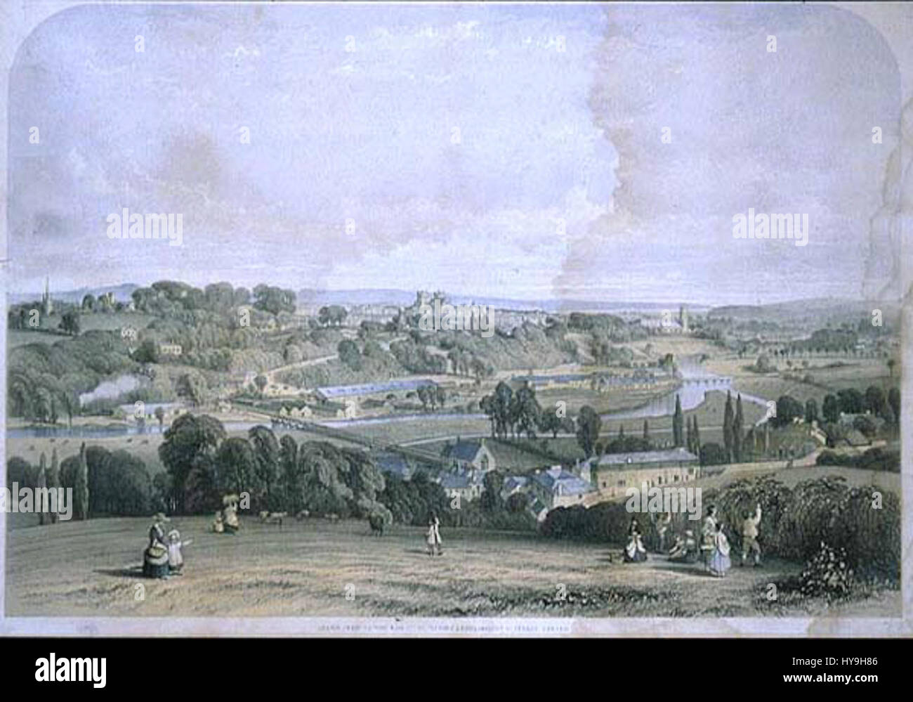 Exeter St Davids 1844 Stock Photo Alamy