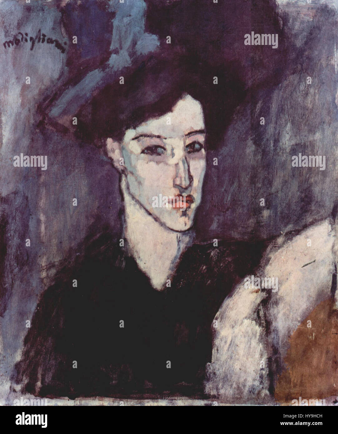 Amedeo Modigliani's work, known for its elongated forms and portraits ...