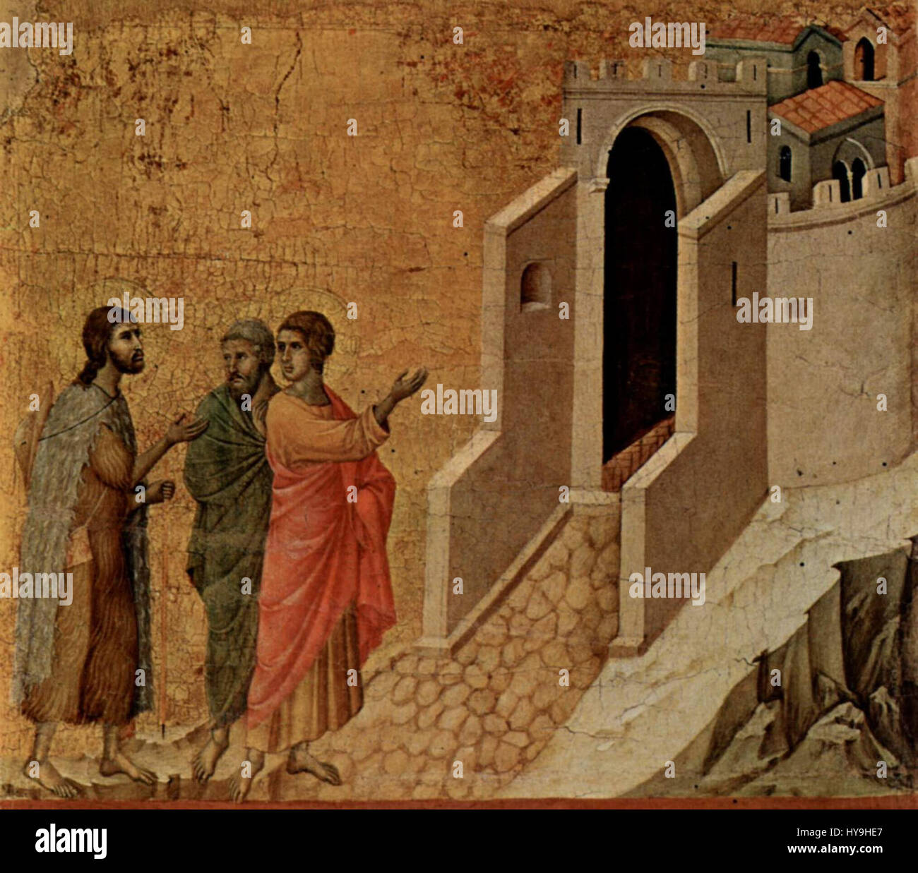 Disciples on the road to emmaus duccio hi-res stock photography and ...