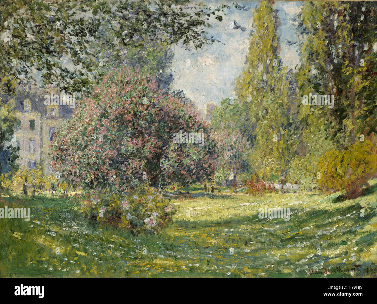 Claude Monet   Landscape, The Parc Monceau Stock Photo