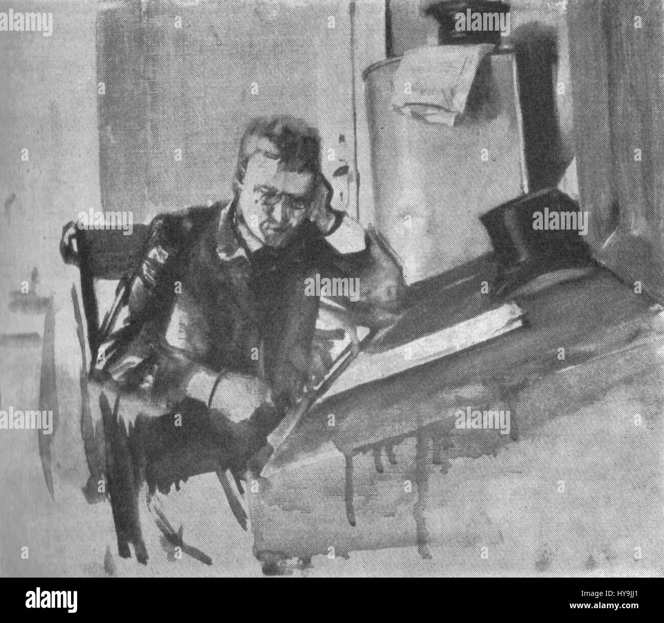 Gunnar Heiberg by Christian Krohg 3 Stock Photo Alamy