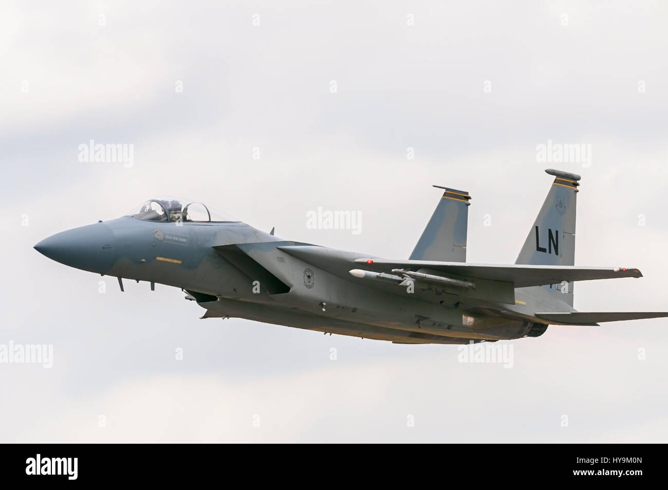 F-15 Eagle from the 48th Fighter Wing at RAF Lakenheath Stock Photo
