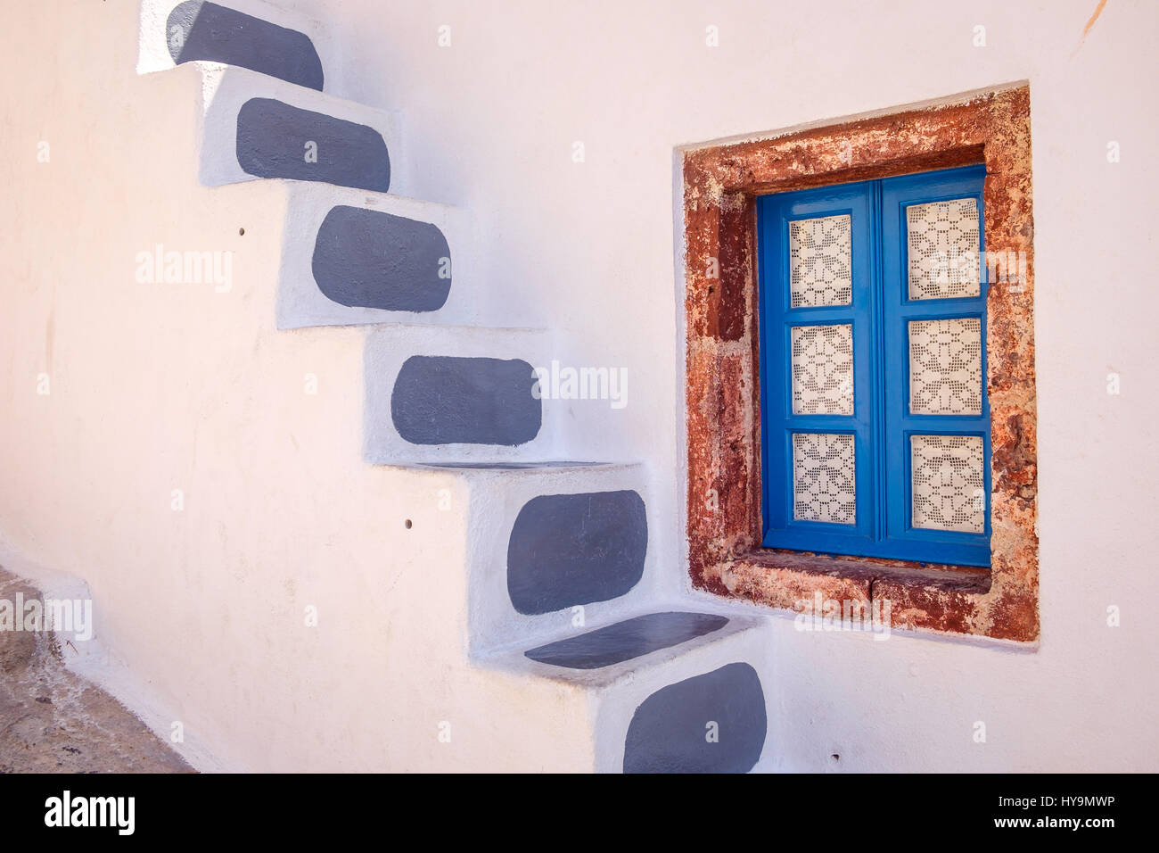 Traditional greek style window hi-res stock photography and images - Alamy