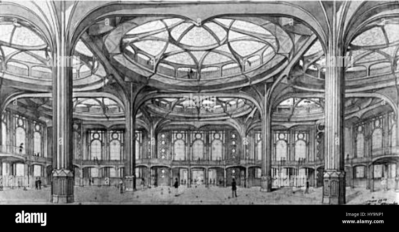 7 Anatole de Baudot March 1914 design for a large covered space 