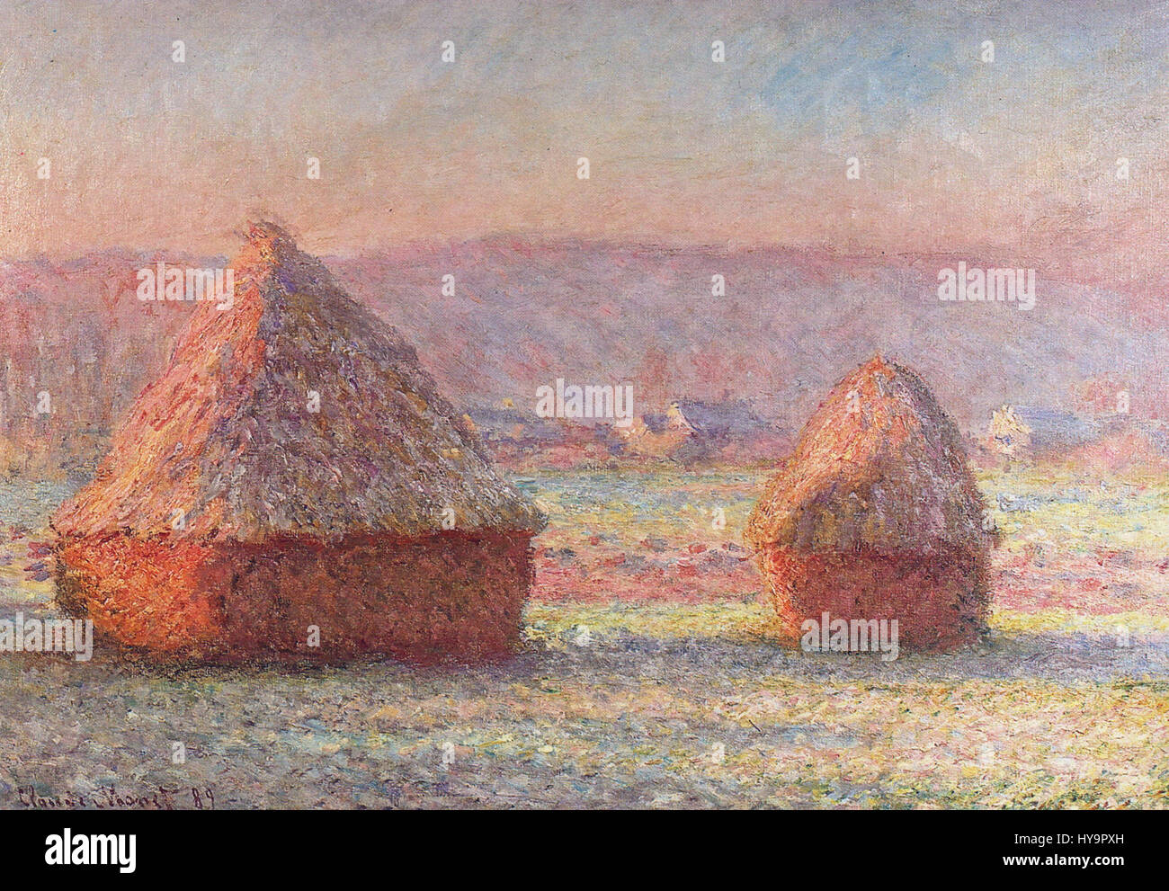 Claude Monet   White Frost, Sunrise Stock Photo