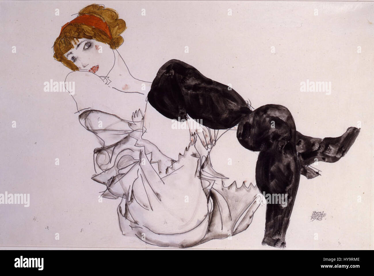 Black Stocking パステル+アクリル絵の具画 女性の脚 Black Stocking パステル+アクリル絵の具画 女性の脚
