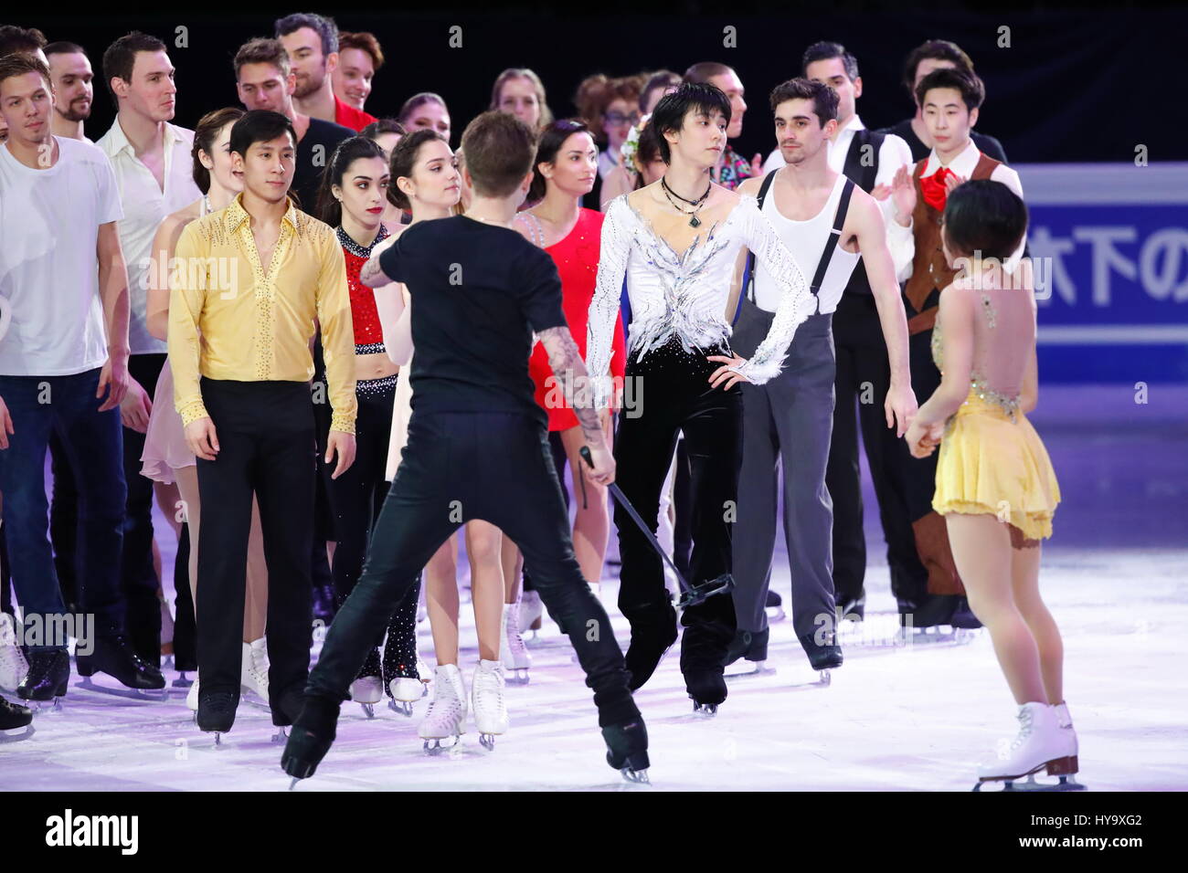 Helsinki, Finland. 2nd Apr, 2017. Yuzuru Hanyu (JPN) Figure Skating