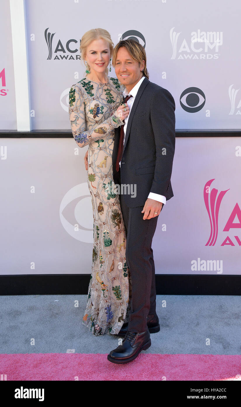 Las Vegas, Nevada, USA. 2nd Apr, 2017. Country singer Keith Urban and