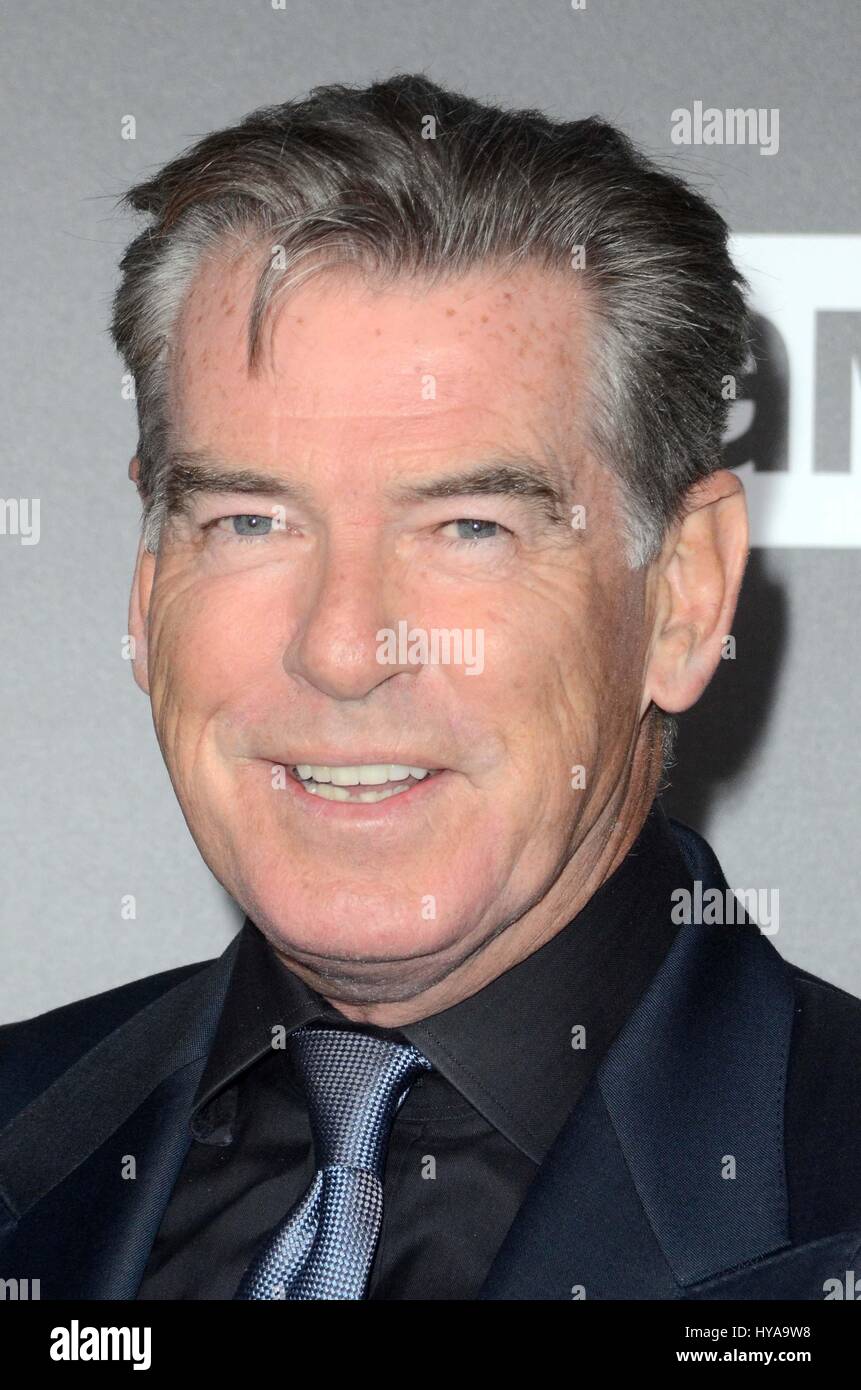 Hollywood, Ca. 3rd Apr, 2017. Pierce Brosnan at AMC's 'The Son' Season One LA Premiere at the Arclight in Hollywood, California on April 3, 2017. Credit: Dave Edwards/Media Punch/Alamy Live News Stock Photo
