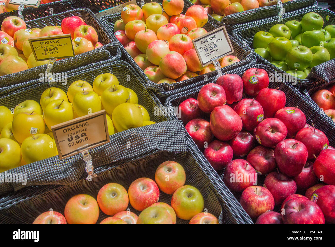 Apples on Display for Purchase Stock Photo - Alamy