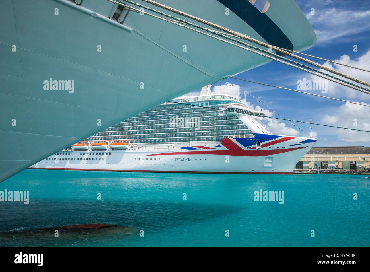 Cruise Ships Docked Stock Photo Alamy