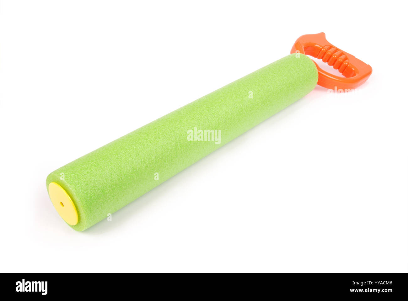 Green children toy water isolated on a white background Stock Photo