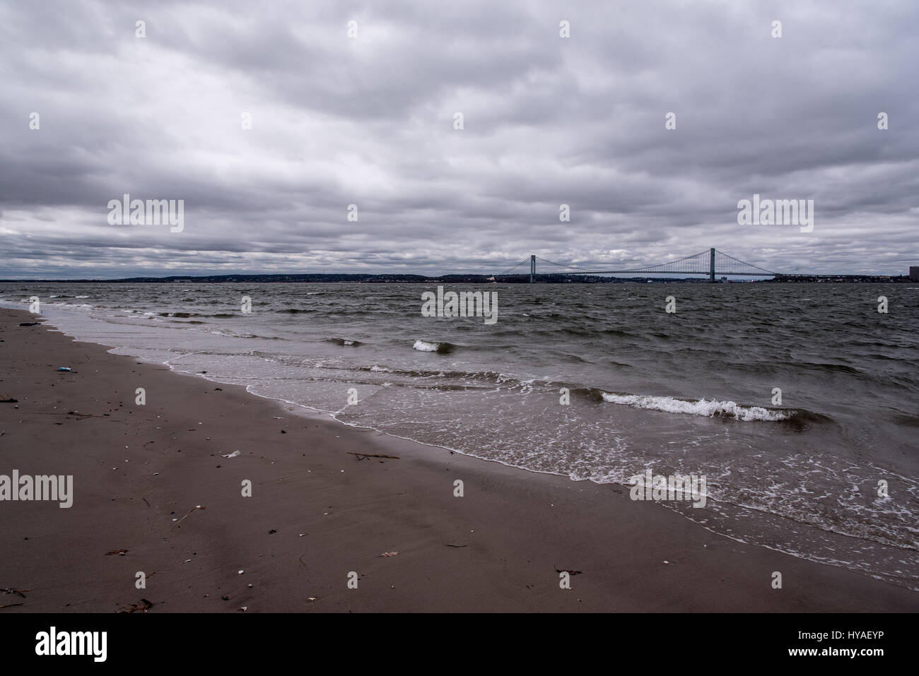View on Gravesend Bay from Coney Island Creek Park Stock Photo Alamy