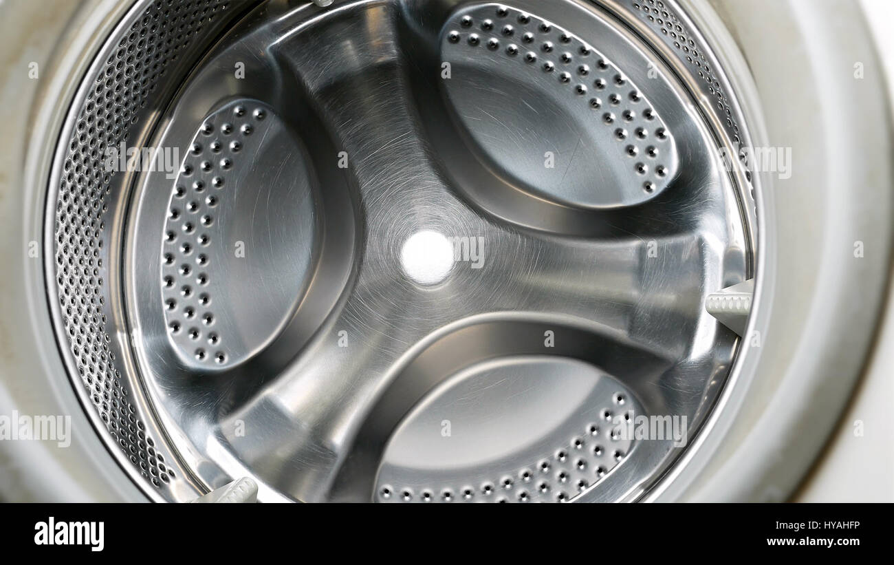 Empty washing drying machine in laundry Stock Photo Alamy