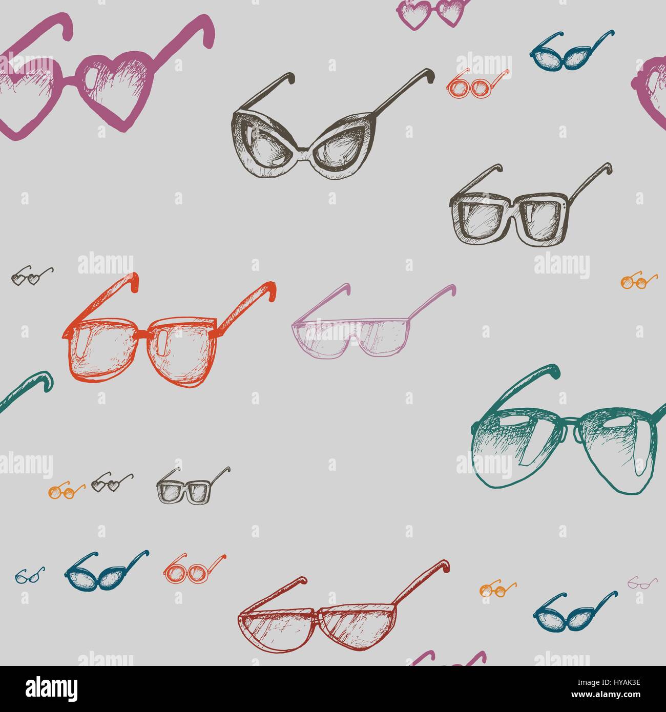 Seamless pattern with glasses Stock Vector Image & Art - Alamy