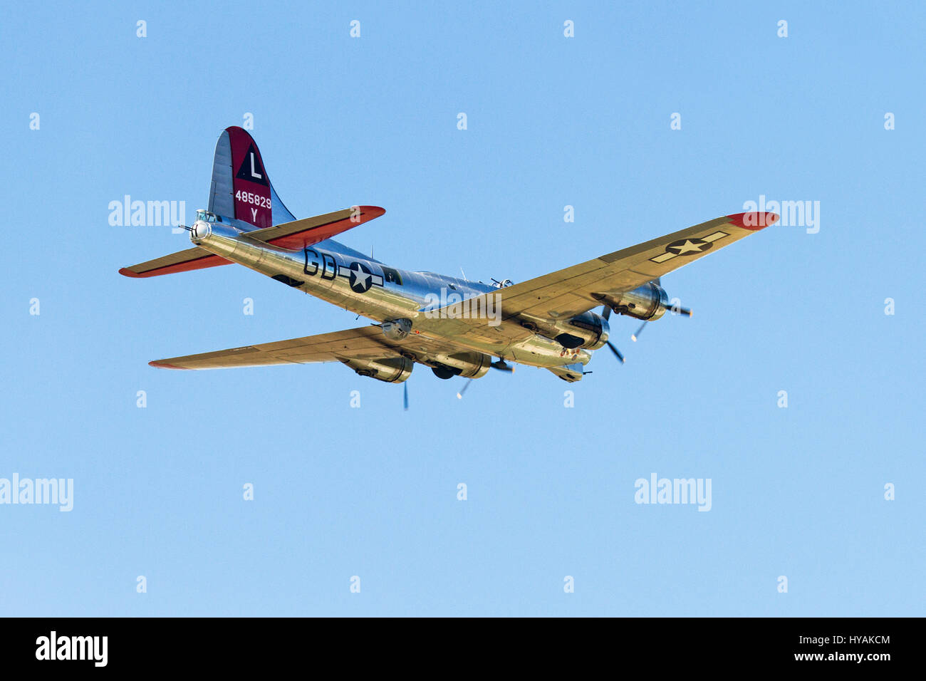 B17 bomber "Yankee Lady" at the Southeast Iowa Air Show in Burlington