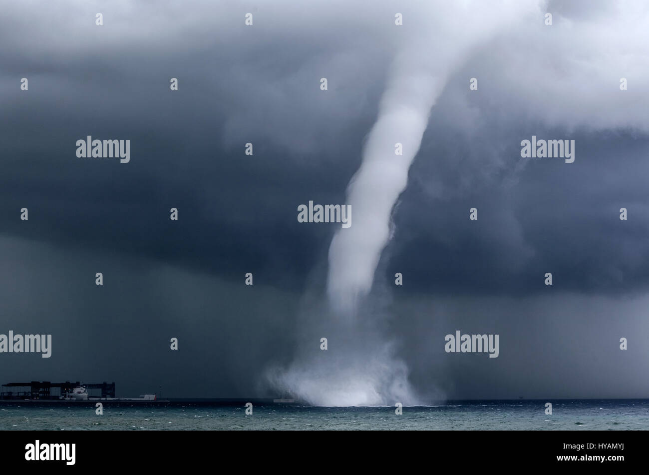 OKLAHOMA, USA: MEET THE female elementary teacher who was inspired by Hollywood film “Twister” and now risks her life to bring you these extraordinary photos of supercell thunderstorms and tornados. Pictures show how the 31-year-old Valentina Abinanti from Galliate, Italy battles winds of over 100-miles-per-hour, over her decade long stormchasing career, which has seen her encounter 70 tornados and four hundred storms. On May 31st 2013, Valentina even survived one deadly tornado, El Reno, the widest in recorded history, which killed three fellow stormchasers and is remembered by the community Stock Photo