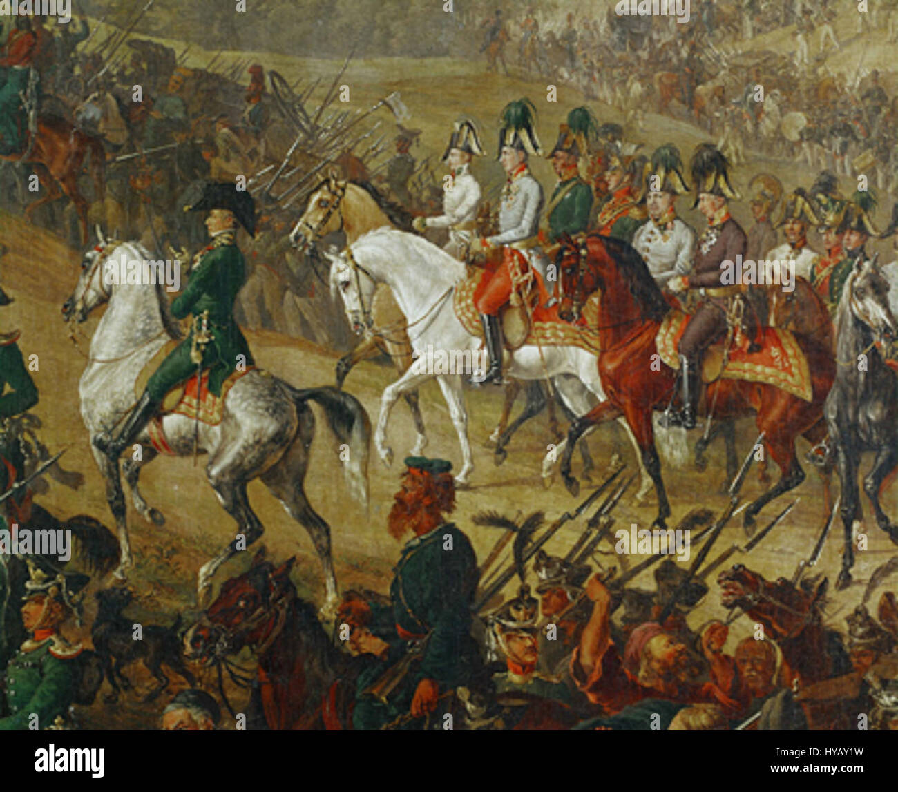 This historical painting by J.B. Hoechle depicts Emperor Francis I of ...