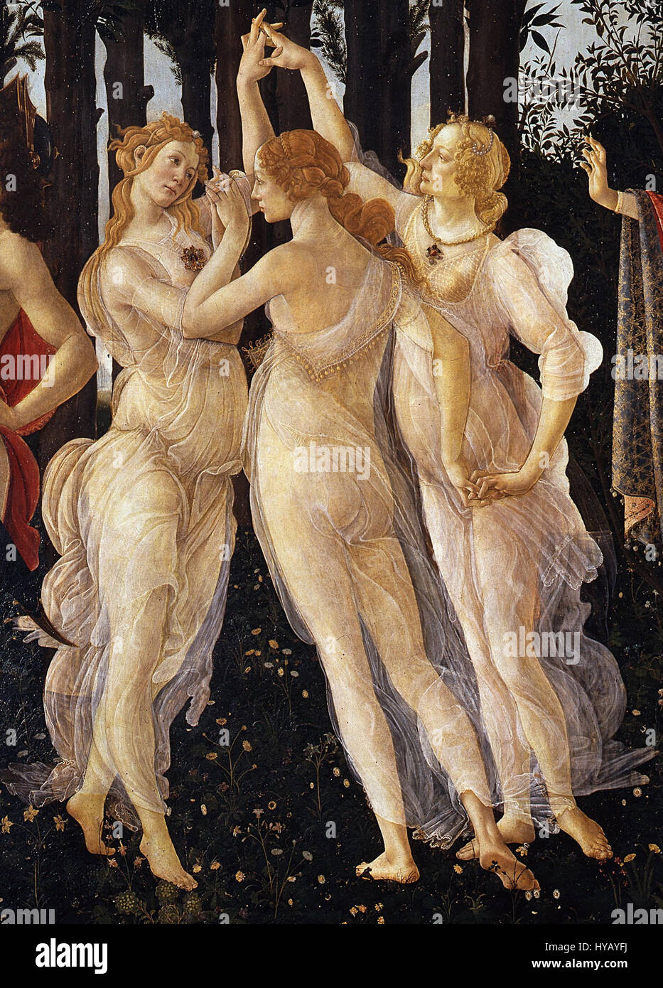 Three graces by botticelli hi-res stock photography and images - Alamy, image size:933x1390