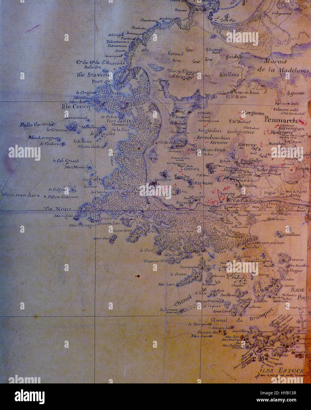 Brittany map hi-res stock photography and images - Alamy