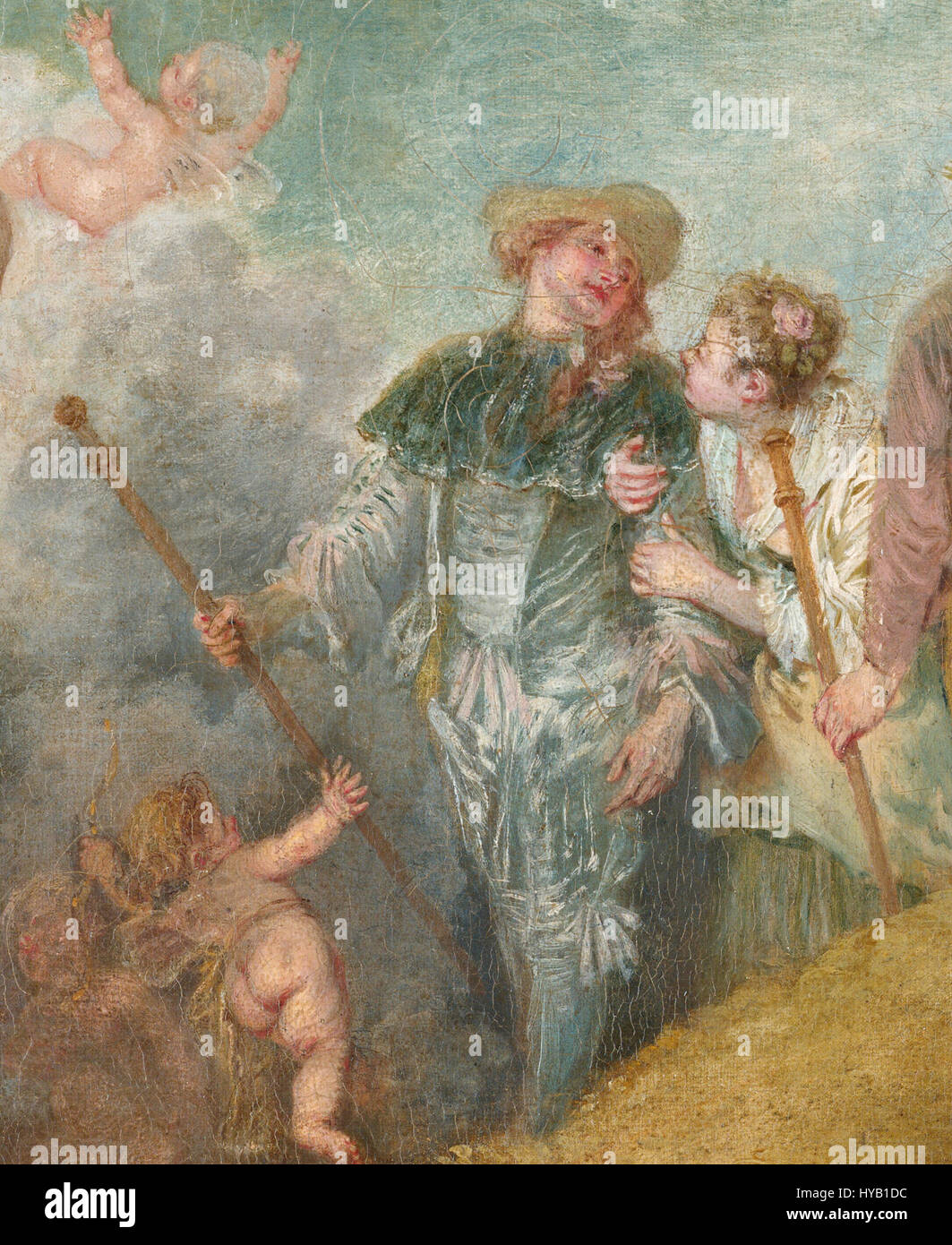This piece by Antoine Watteau is a fine example of Rococo art ...