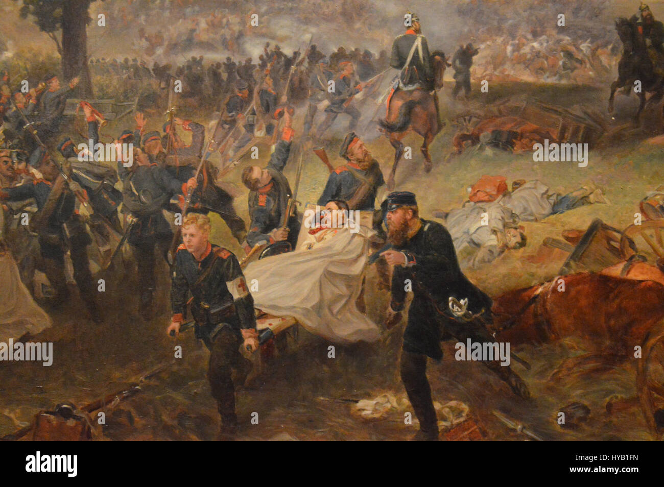 Chaotic battlefield scene depicts hi-res stock photography and images ...
