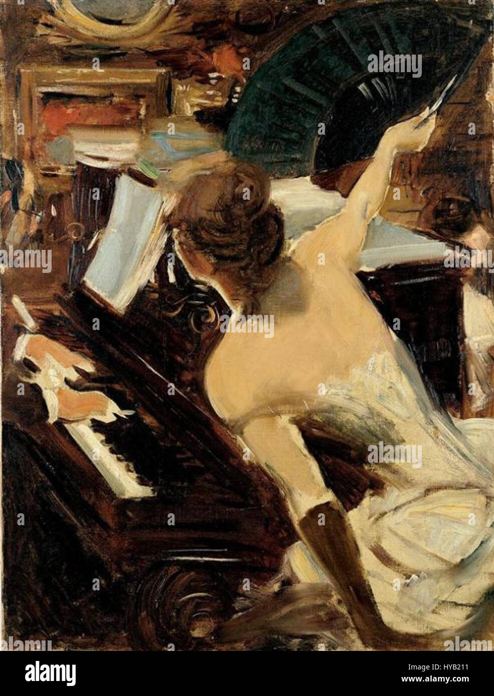 Boldini, The Mondona Singer Stock Photo