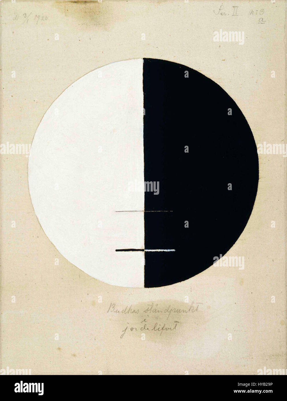 Hilma af Klint   1920   Buddha's Standpoint in the Earthly Life   No 3a Stock Photo