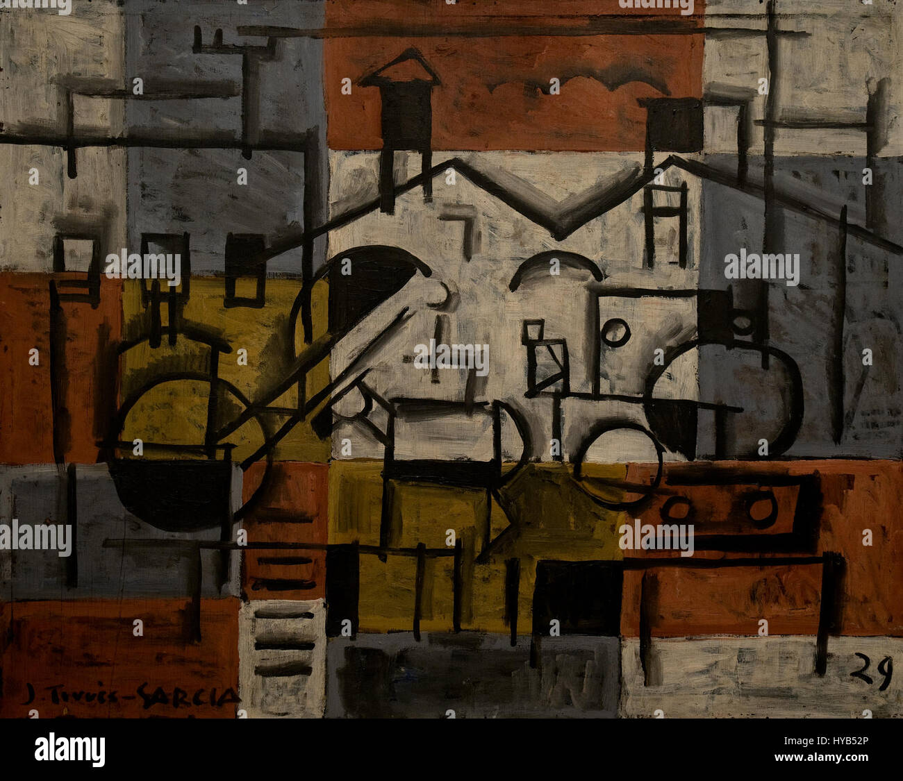 'Pintura constructiva' by Joaquin Torres Garcia reflects the artist's ...