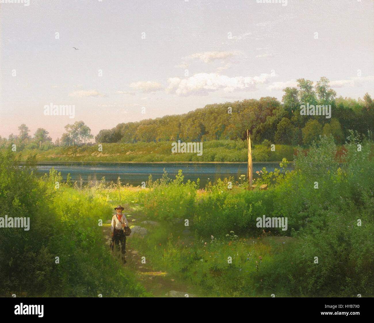 Delaware Trout Fishing By Hermann Herzog Is An Exquisite Depiction Of Delaware Trout Fishing By Hermann Herzog Is An Exquisite Depiction Of