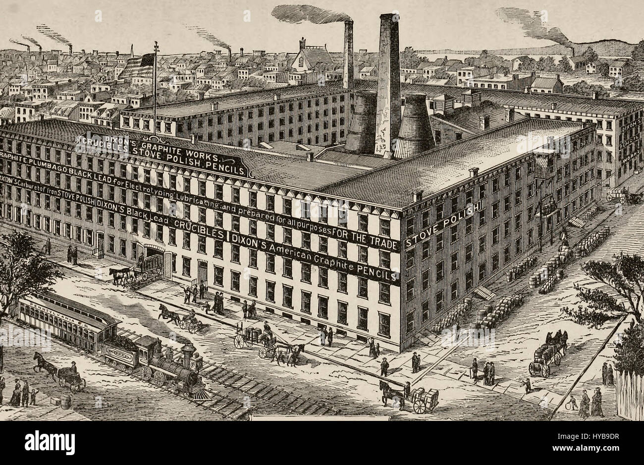 Joseph Dixon Crucible Company, Jersey City, New Jersey, circa 1880