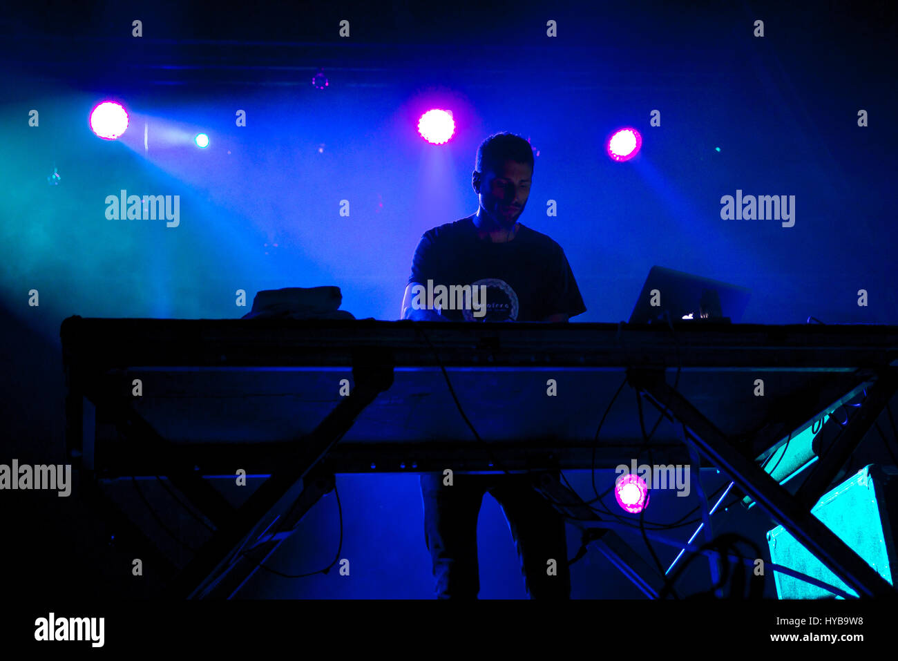 BARCELONA JUL 2 Lindstrom (electronic band) perform in concert at