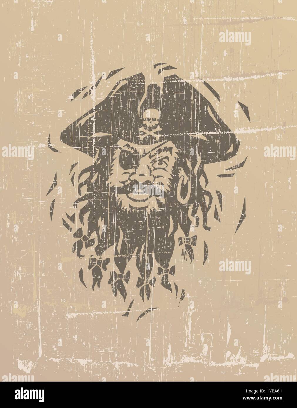 Pirate Vector Illustration Stock Vector Image Art Alamy