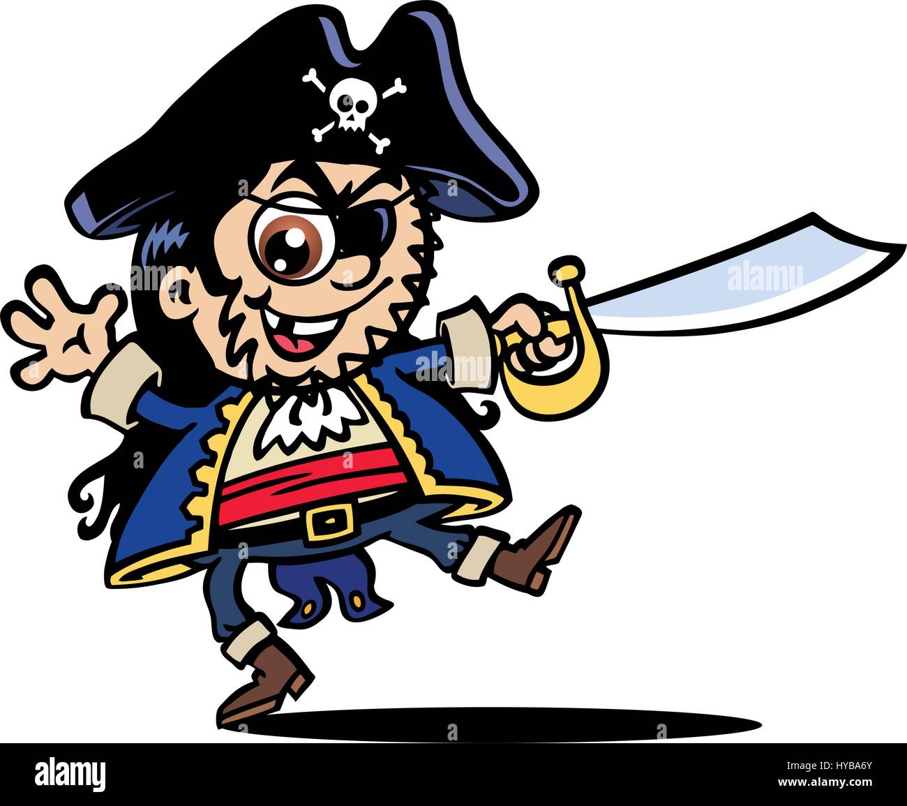 Pirate Vector Illustration Stock Vector Image Art Alamy