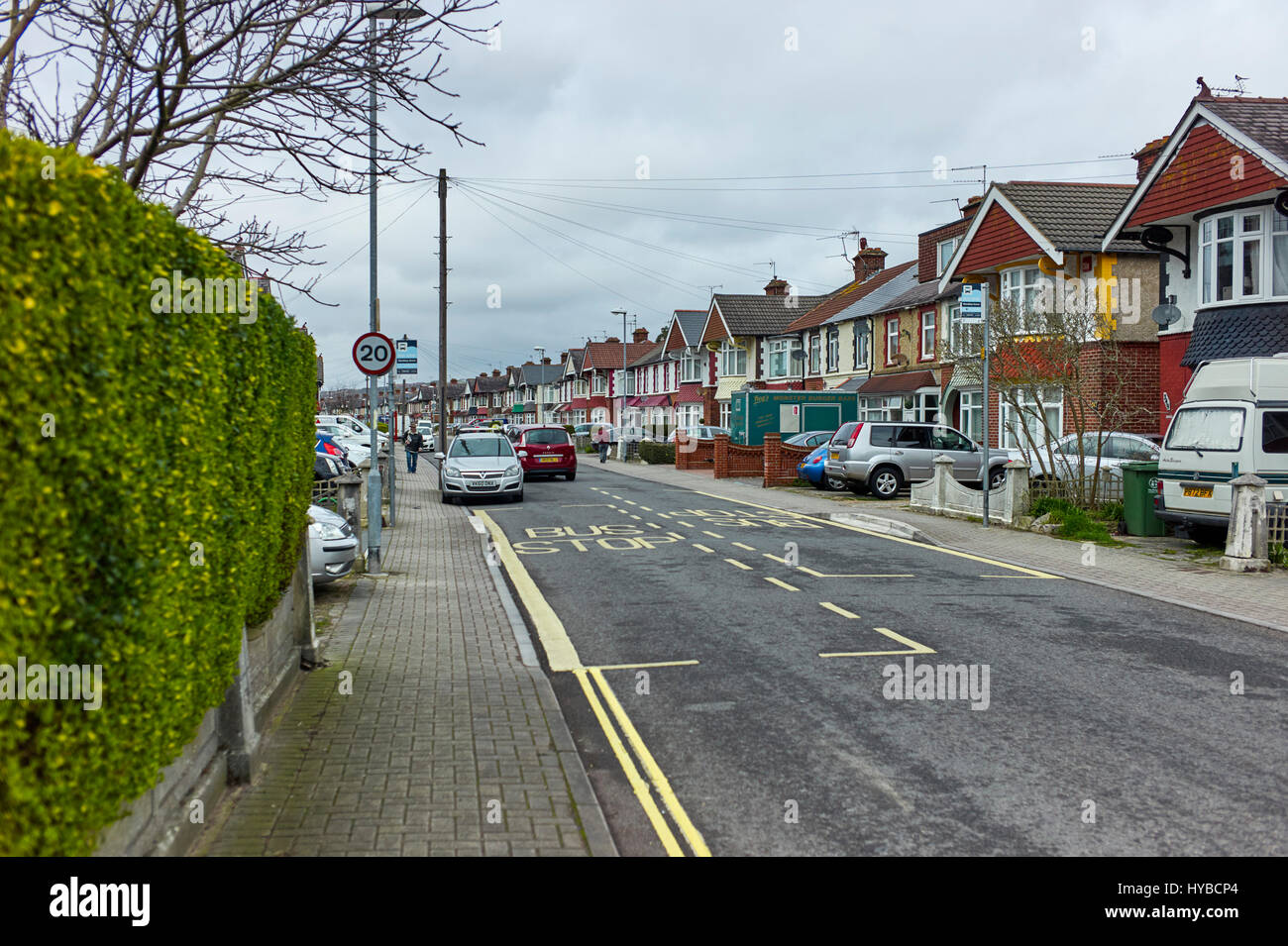 1930s houses in Chatsworth Avenue on the Highbury Estate, Cosham ...