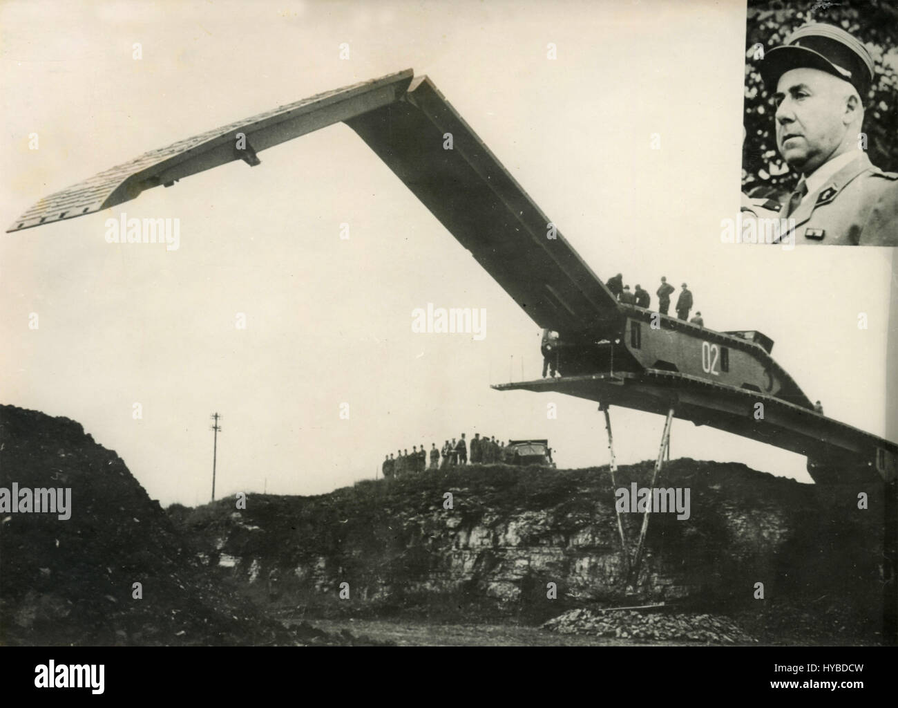 French military material Gillois bridge Stock Photo Alamy