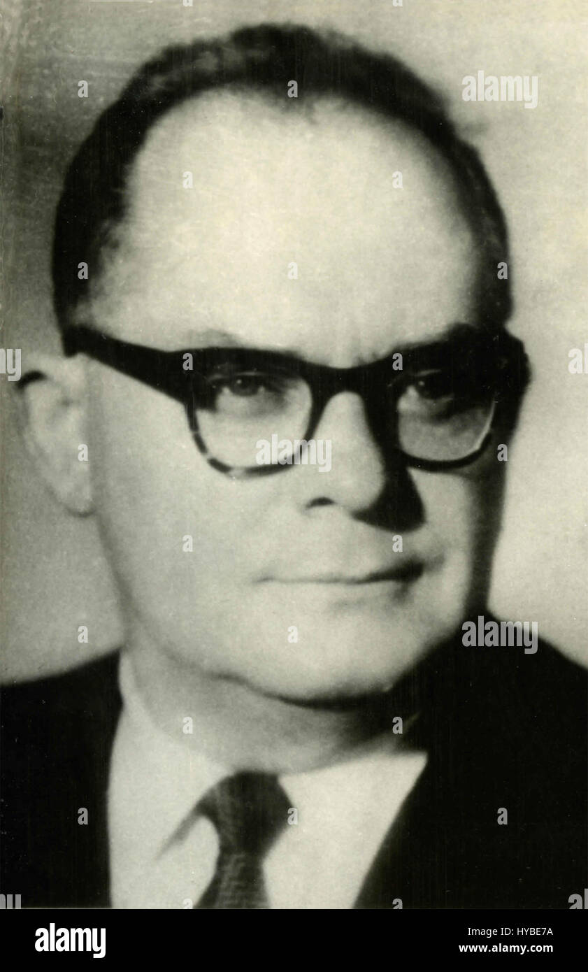 Leonid Fedorovich Ilyichev, member of the Soviet Presidium, USSR Stock Photo