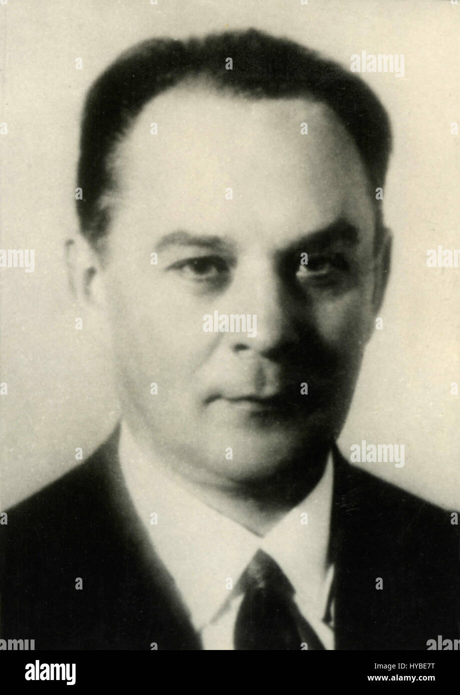 Mr. Shelepin, member of the Soviet Presidium, USSR Stock Photo