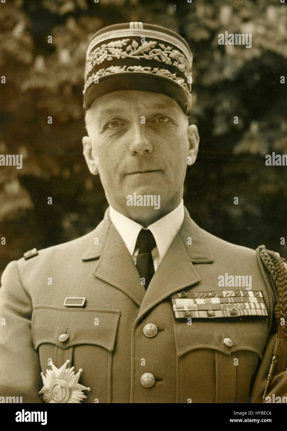 French General Olie, Chief Commander for Algeria Stock Photo