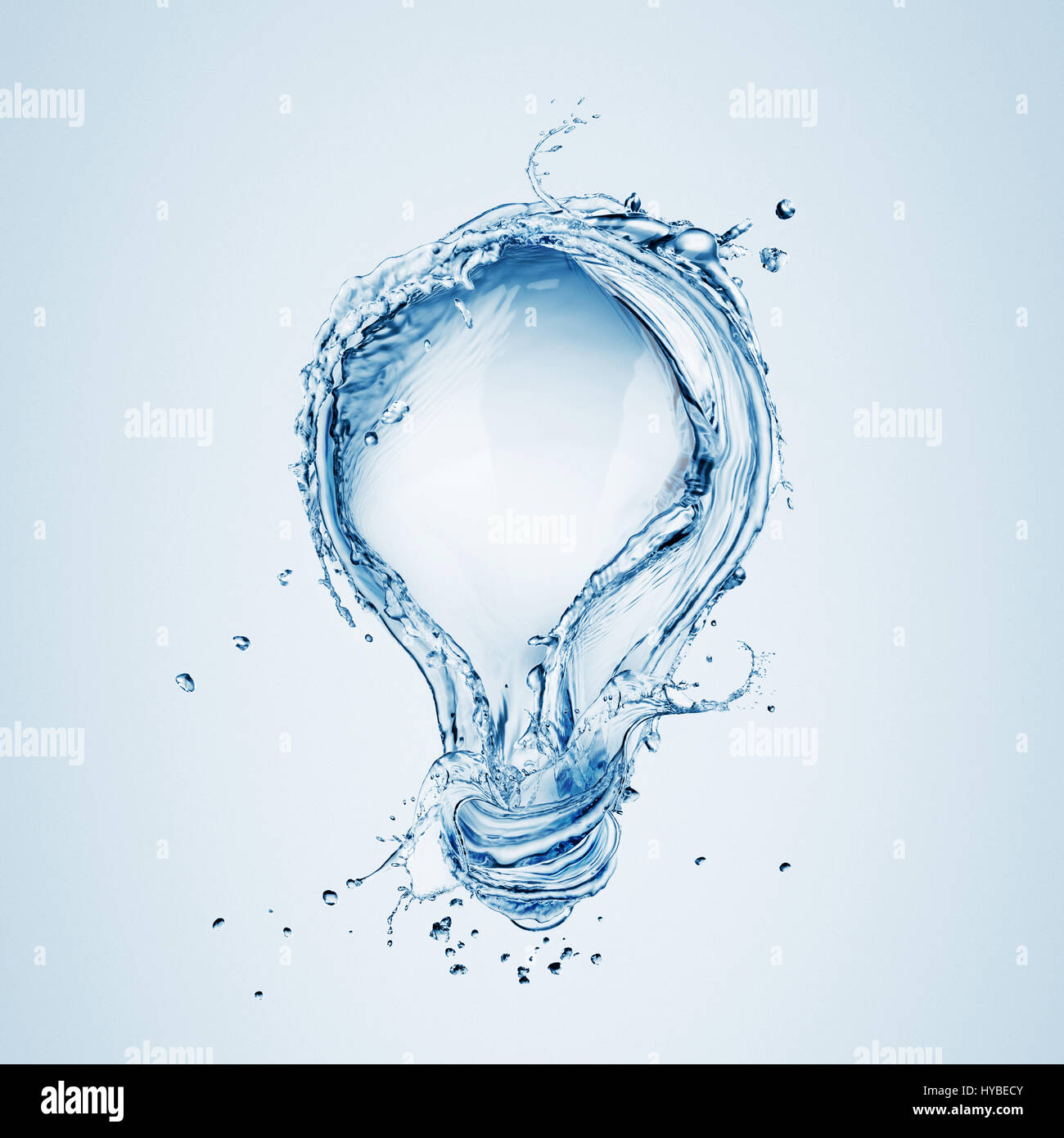 Light bulb from water splash Stock Photo Alamy
