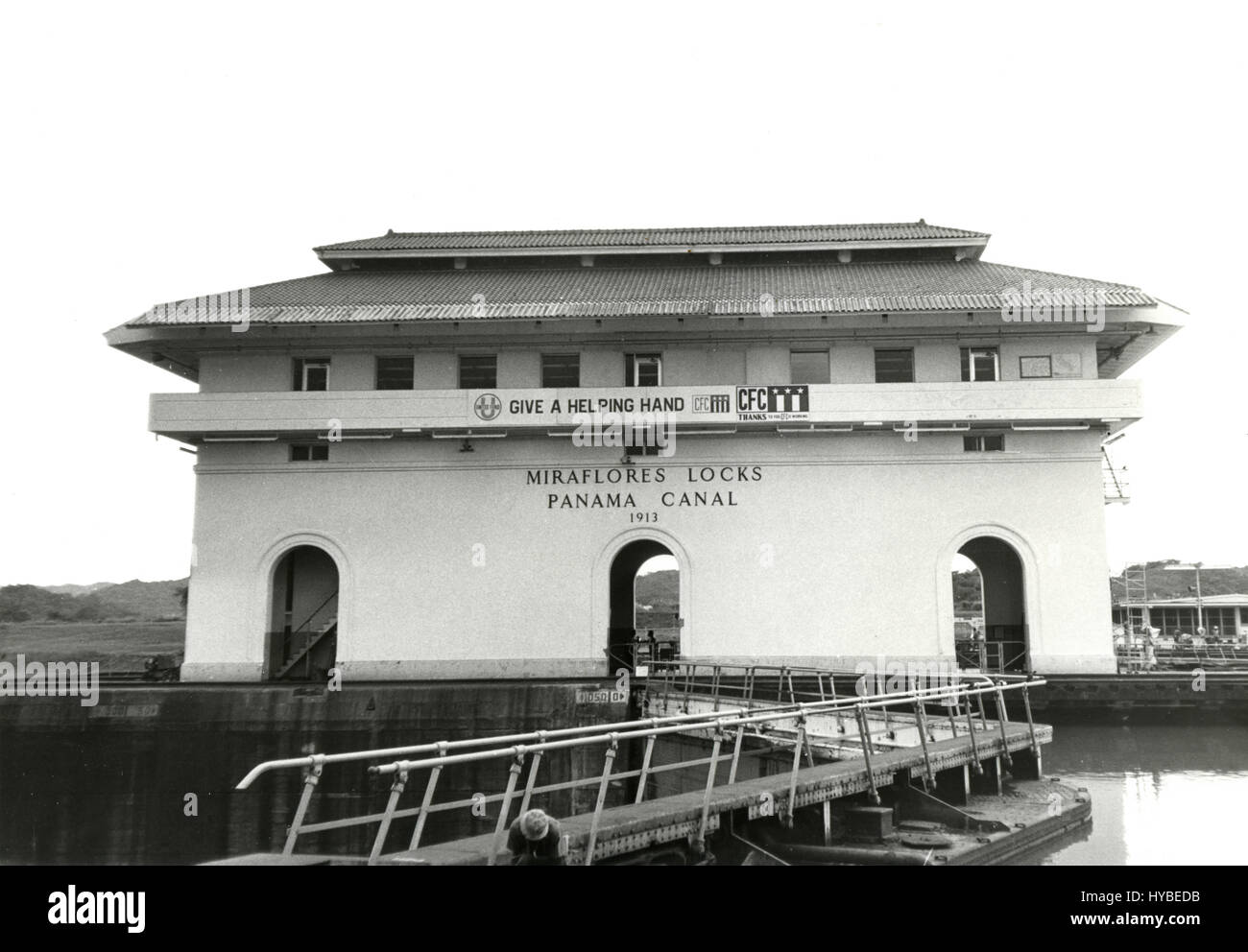 Miraflores Locks, Panama Canal, Panama Stock Photo