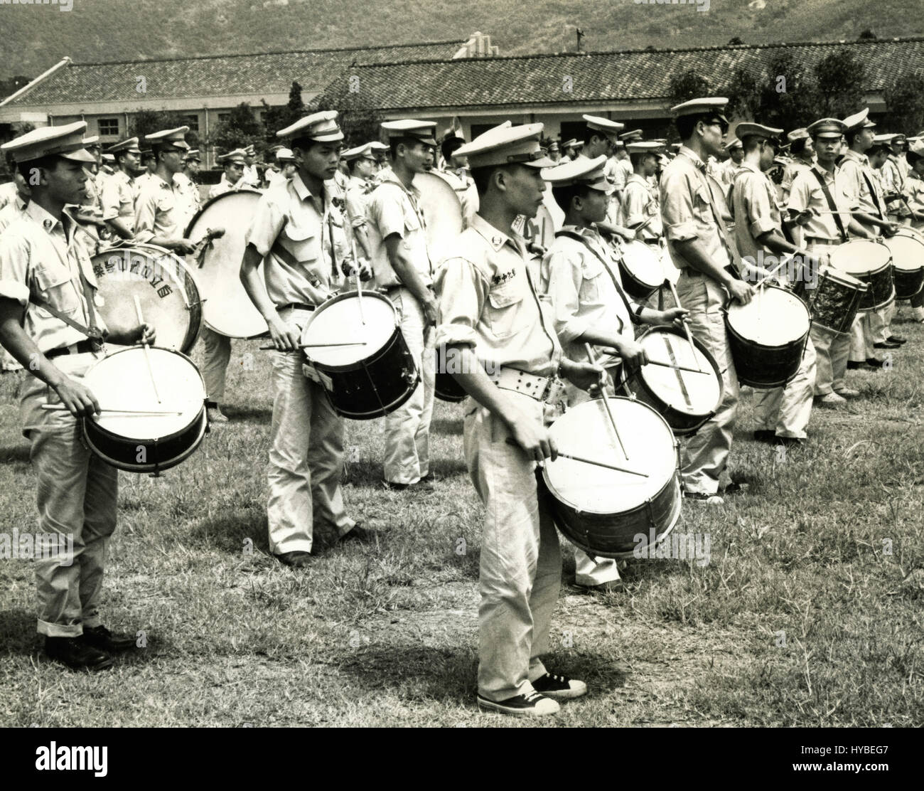 Army musical band, Taiwan, China Stock Photo