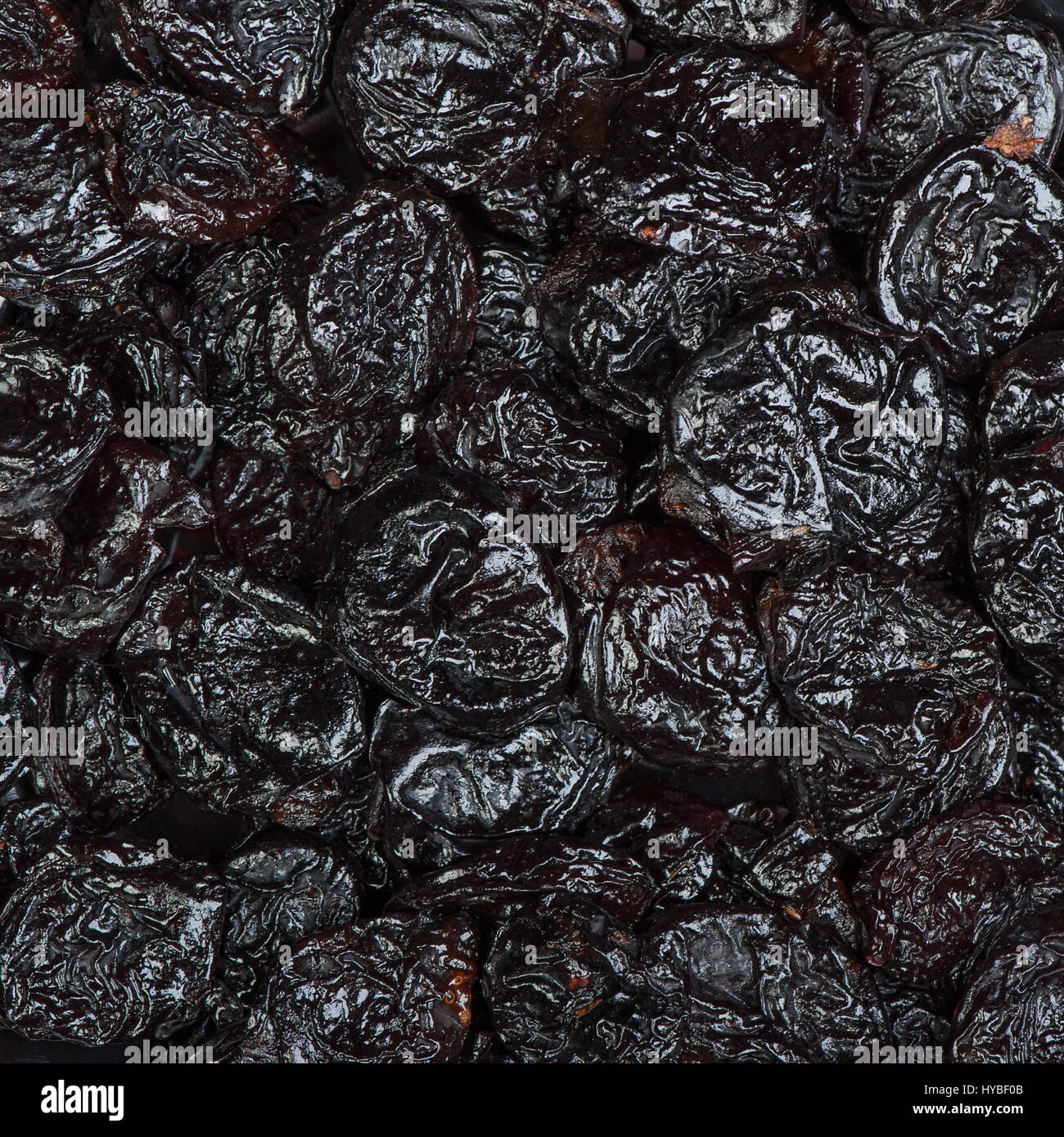 Top view of prunes as background texture Stock Photo - Alamy