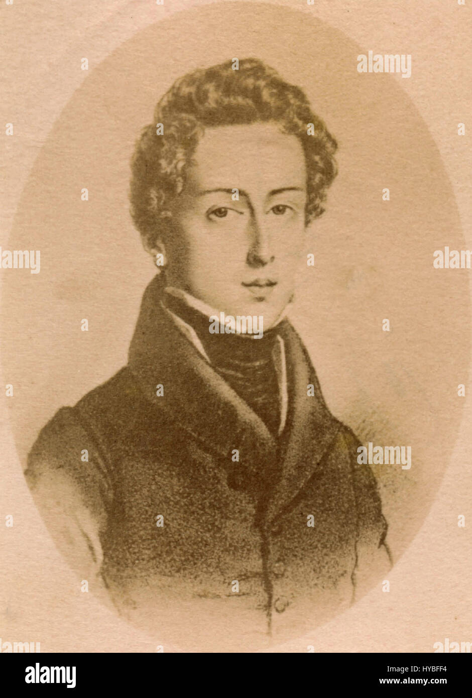 Frederic Chopin, Polish composer and pianist Stock Photo