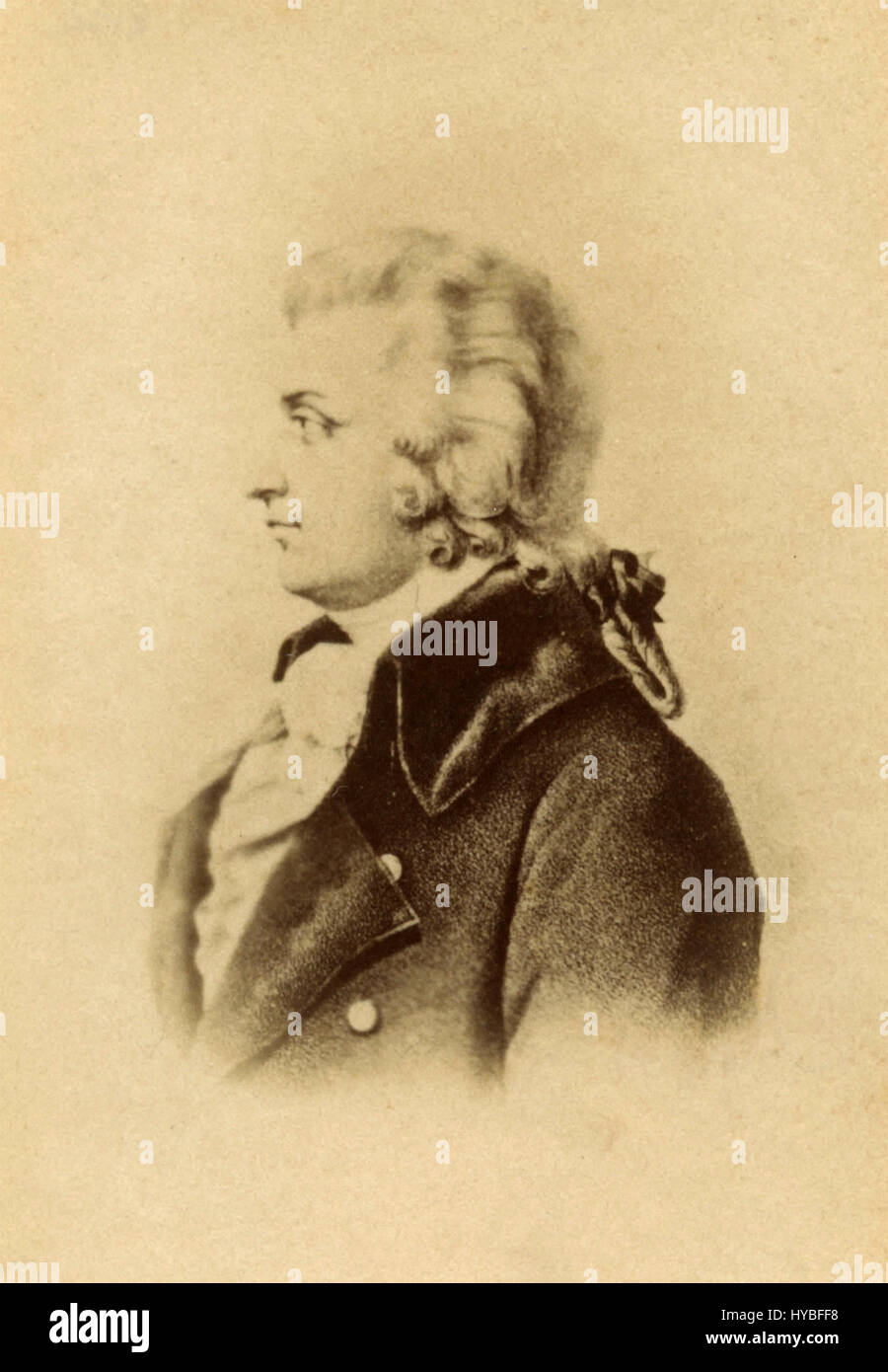 Wolfgang Amadeus Mozart, Austrian composer Stock Photo