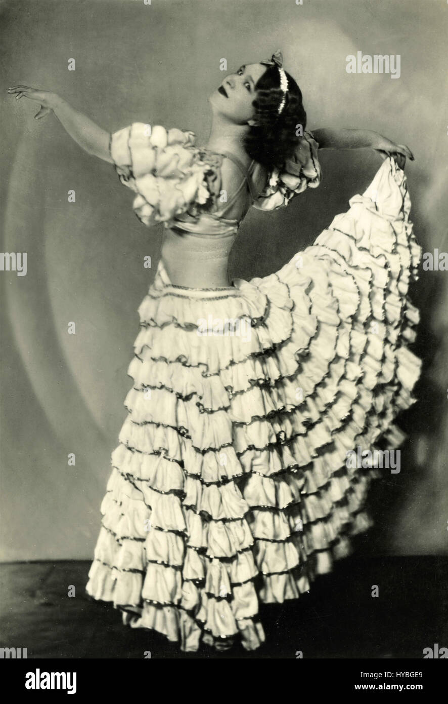 Elvira de Laros, burlesque dancer Stock Photo