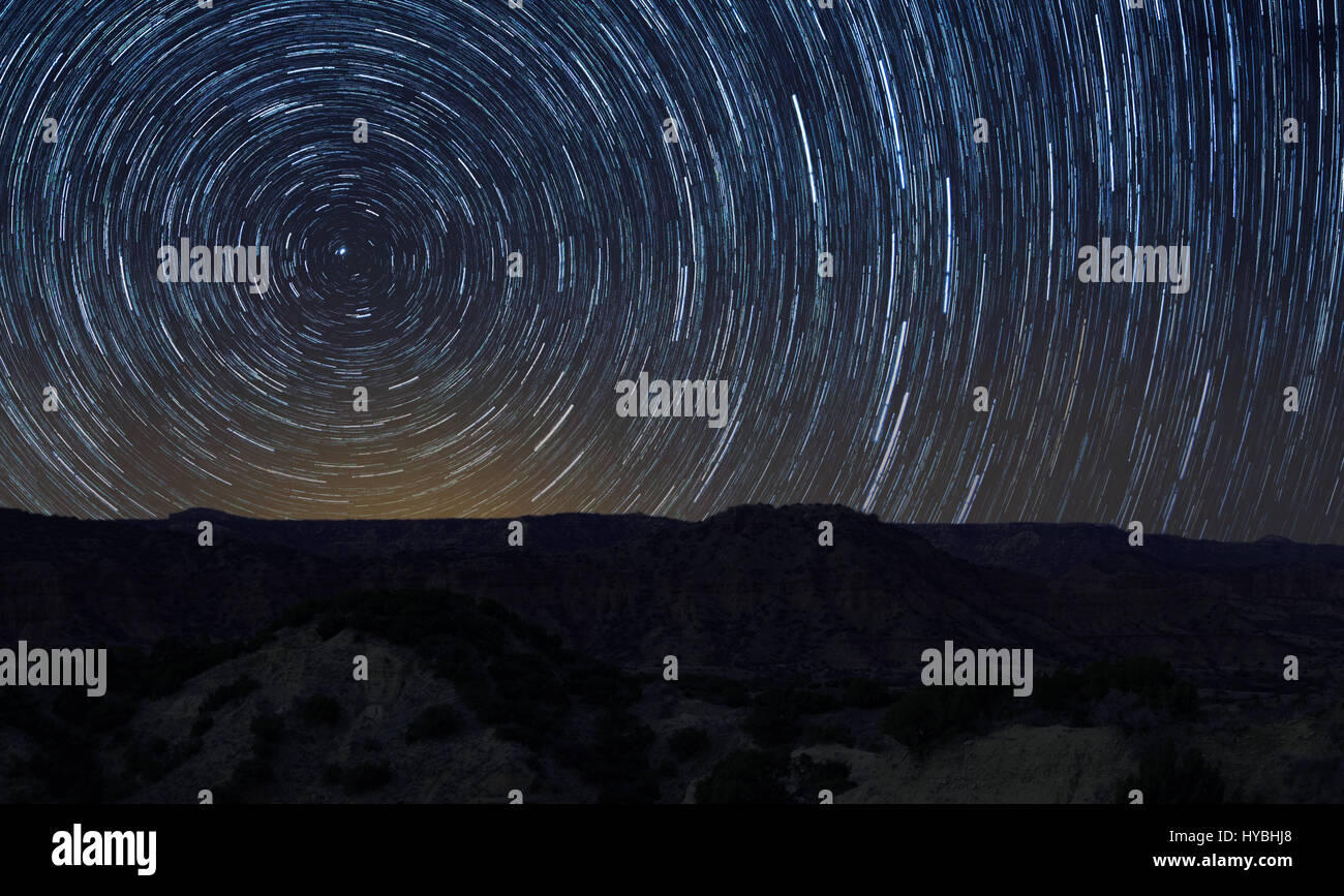 Star trail over canyons hi-res stock photography and images - Alamy