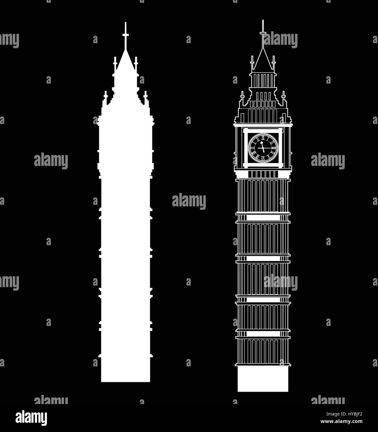 Big Ben vector Stock Vector Image & Art Alamy